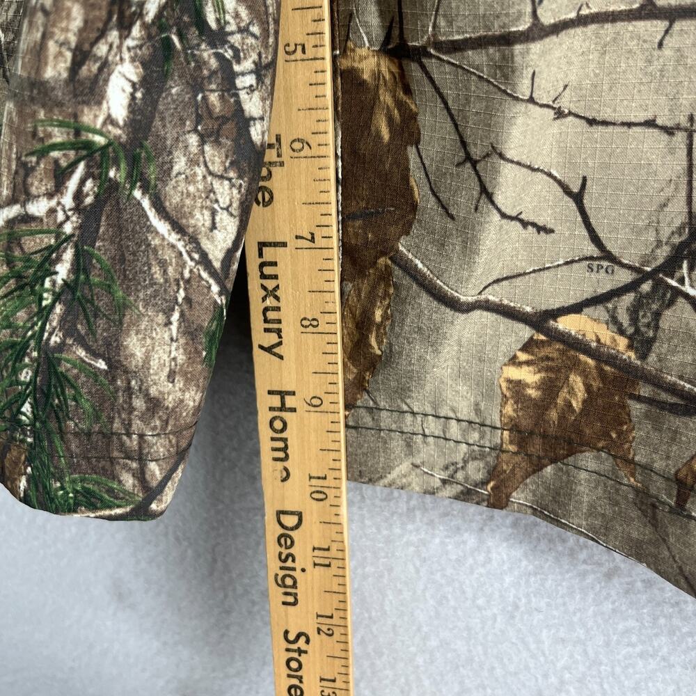 REALTREE Shorts Mens L Camo Xtra 10" Lightweight Ripstop Hunting Hiking Brown - Picture 11 of 12